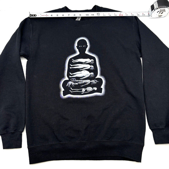 Stages of Decomposition Graphic Print on Black Heavy Blend Gildan Pullover Small - Picture 5 of 11